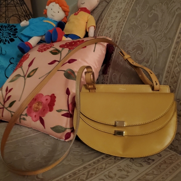 Chloe Handbags - (SOLD)Authentic CHLOE georgia sling/crossbody bag in mustard color